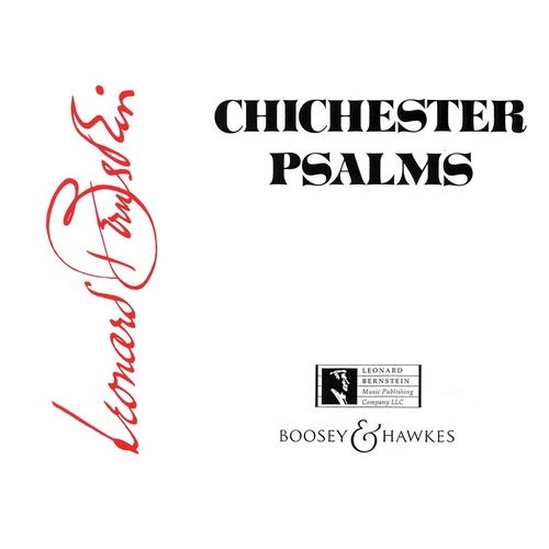 Chichester Psalms Reduced Orch Score