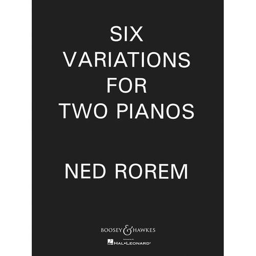 Six Variations For 2 Piano (Softcover Book)