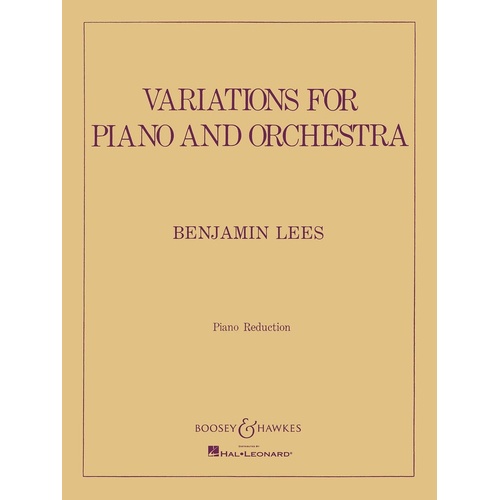 Variations For Piano Orc (Softcover Book)