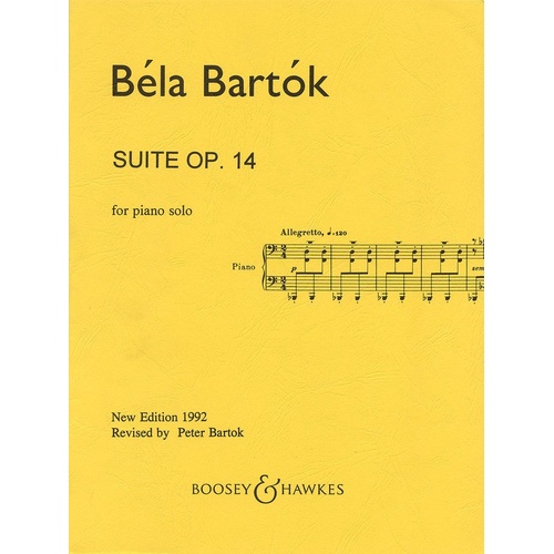 Bartok - Suite Op 14 Piano Solo (Softcover Book)
