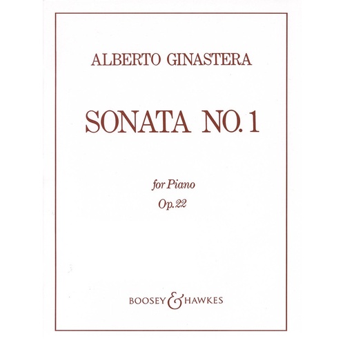 Ginastera - Piano Sonata No 1 Op 22 (Softcover Book)
