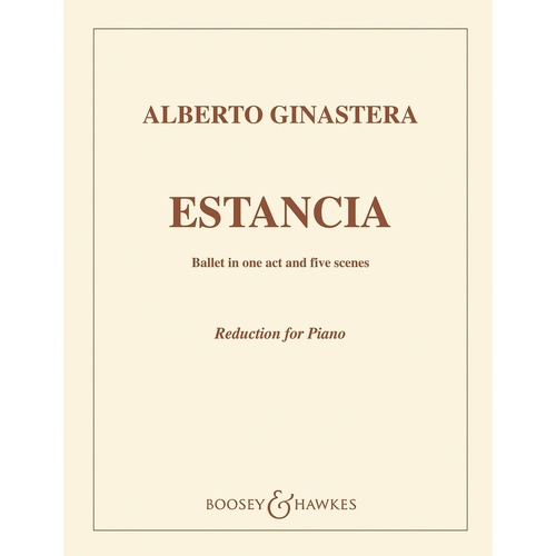 Estancia Op. 8 Piano (Softcover Book)