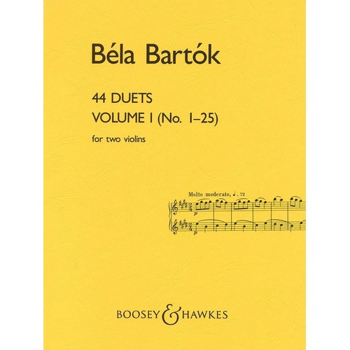 Bartok - 44 Violin Duets Vol 1, 24 Pages, Violin Duet, Publisher: Boosey & Hawkes