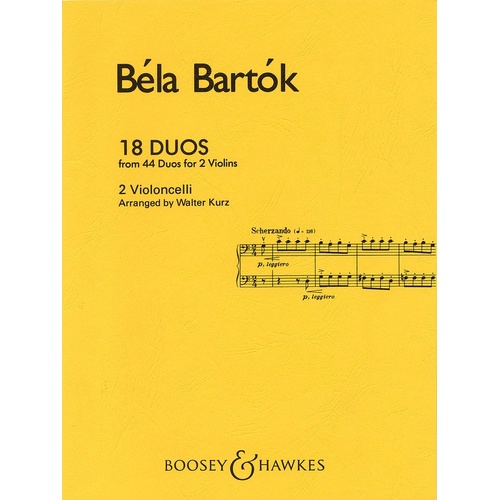 18 Duos For Two Cellos (Softcover Book)