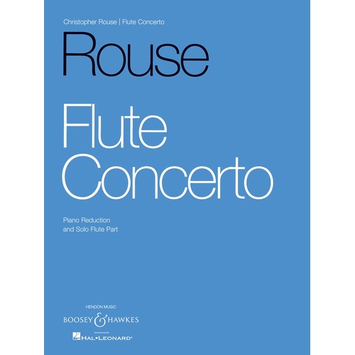 Rouse - Flute Concerto Flute/Piano (Softcover Book)