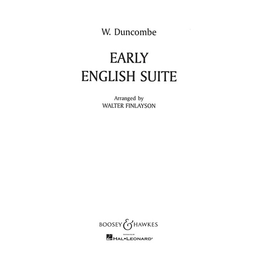 Early English Score/Parts