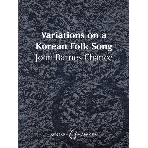 Variations On Korean Folk Song Full Score