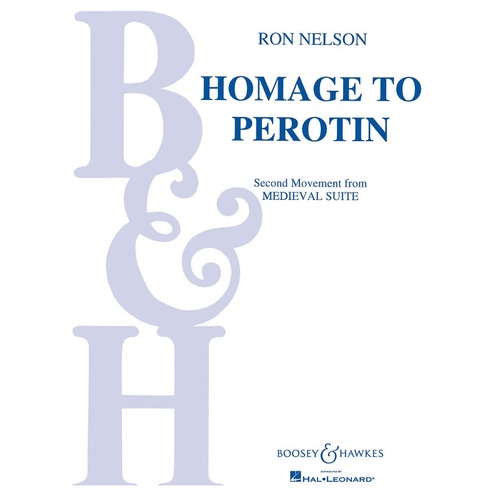 Homage To Perotin Score/Parts