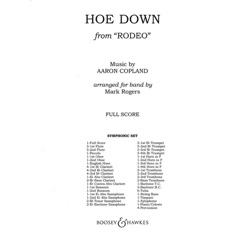 Hoe Down Band Score