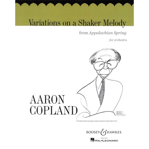 Variations on a Shaker Melody for String Orchestra by Boosey & Hawkes