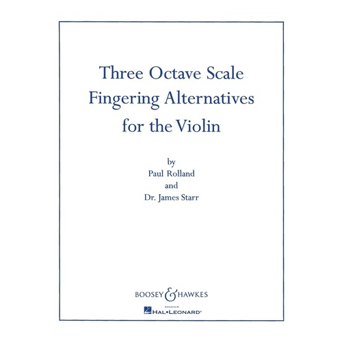 Three Octave Scale Fingering Alternatives