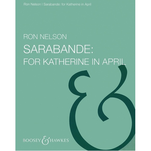 Sarabande Kath Score/Parts