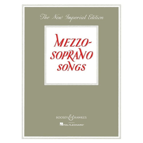Mezzo-Soprano Songs Imperial Edition PV Vocal Score by Boosey & Hawkes
