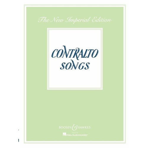 Contralto Songs Imperial Edition PV Vocal Score by Boosey & Hawkes