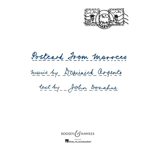 Postcard From Morocco  Vocal Score
