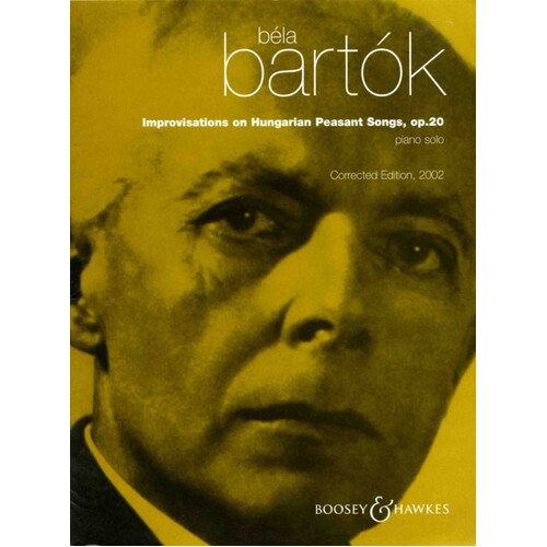 Improvisations On Hungarian Folk Tunes Op 20 Piano (Softcover Book)