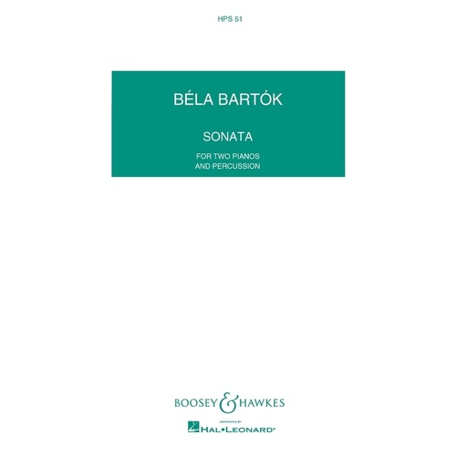 Sonata For Two Pianos And Percussion Study Sc (Music Score)