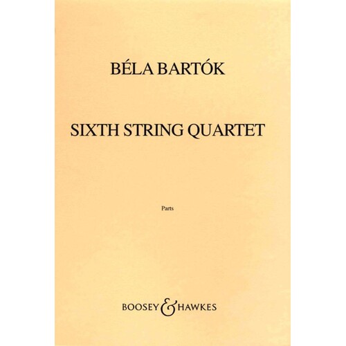 String Quartet No 6 Set Of Parts (1939) (Set of Parts)