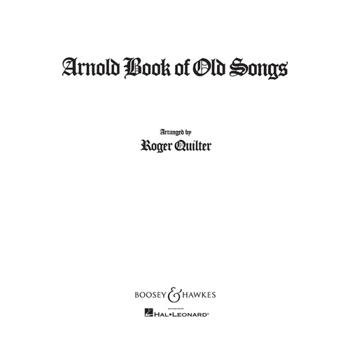 Arnold Book Of Old Songs Med