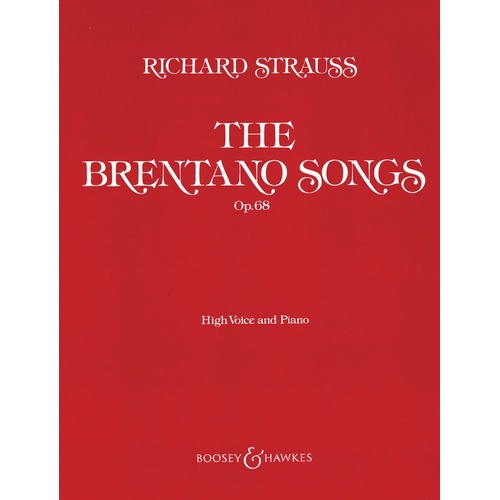 Brentano Songs Op 68 High Voice