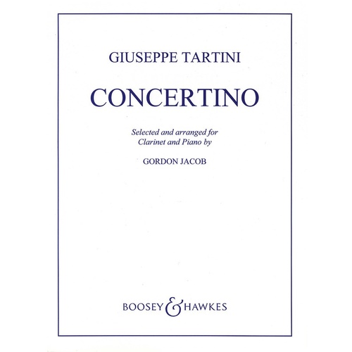 Tartini - Concertino In F Clarinet/Piano (Softcover Book)