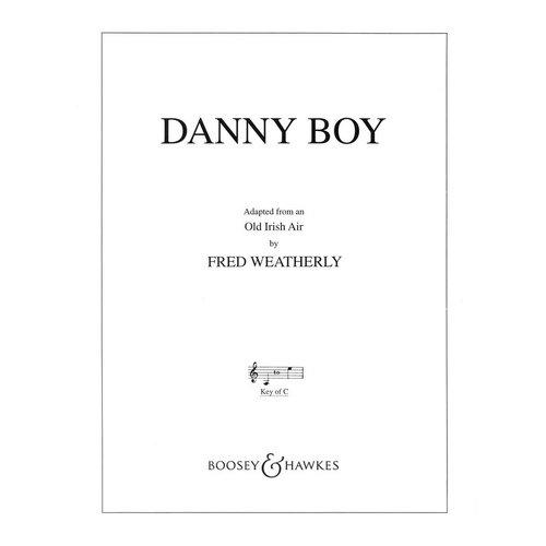 Danny Boy Low (C) Single Sheet