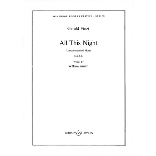 All This Night SATB Divisi A Cappella (Octavo)