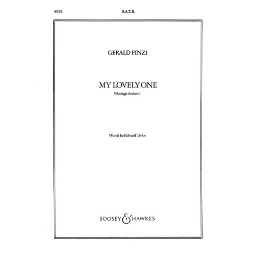 My Lovely One SATB Divisi And Organ (Octavo)