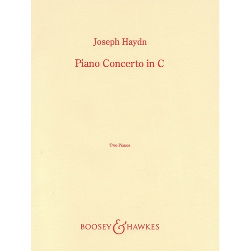 Piano Concerto In C 2 Pianos 4 Hands (Softcover Book)