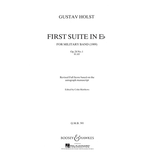 1st Suite In E Flat Revised Concert Band  Fsc