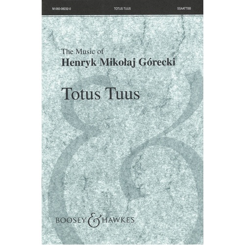 Totus Tuus Op 60 SSAATTBB A Cappella (Octavo)