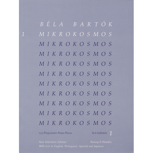 Bartok - Mikrokosmos Vol 1 Blue