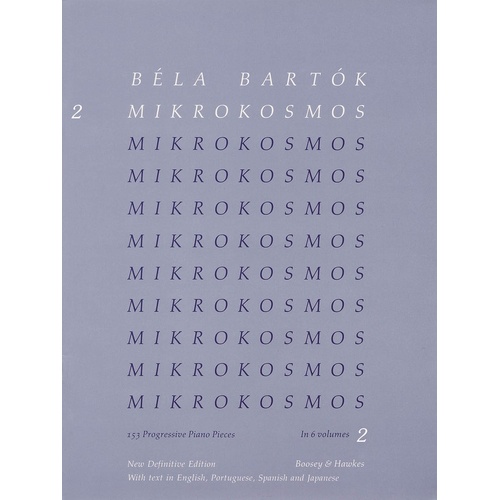 Bartok - Mikrokosmos Vol 2 Blue