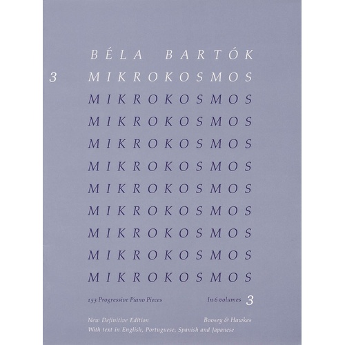 Bartok - Mikrokosmos Vol 3 Blue