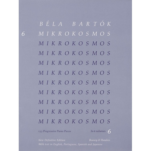 Bartok - Mikrokosmos Vol 6 Blue