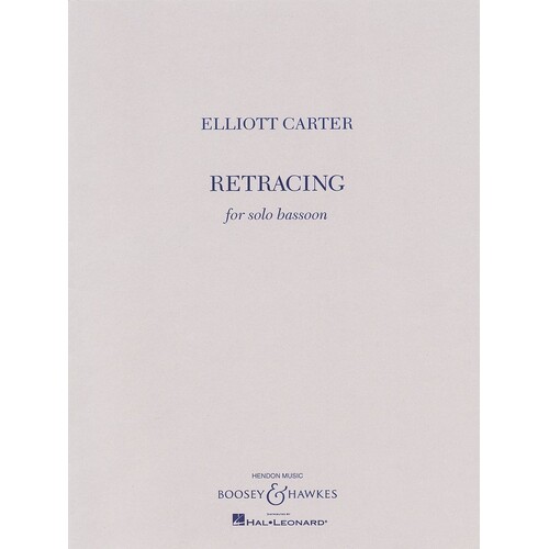 Retracing For Solo Bassoon (Softcover Book)