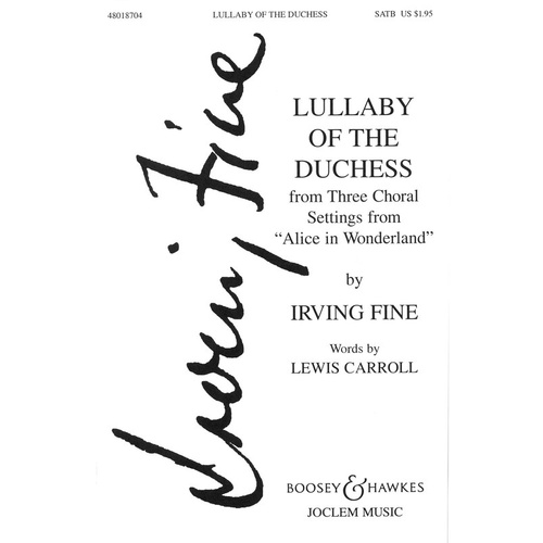 Lullaby Duchess SATB (Octavo)