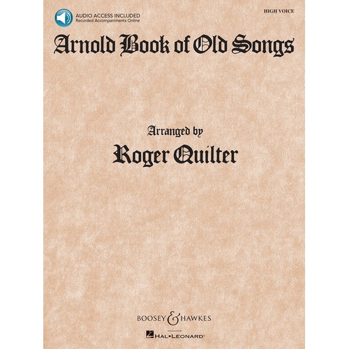 Arnold Book Of Old Songs Book/CD High Voice (Softcover Book/CD)