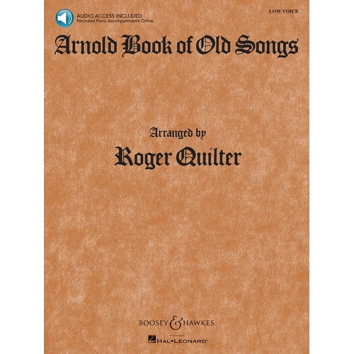 Arnold Book Of Old Songs Book/CD Low Voice (Softcover Book/Online Audio)