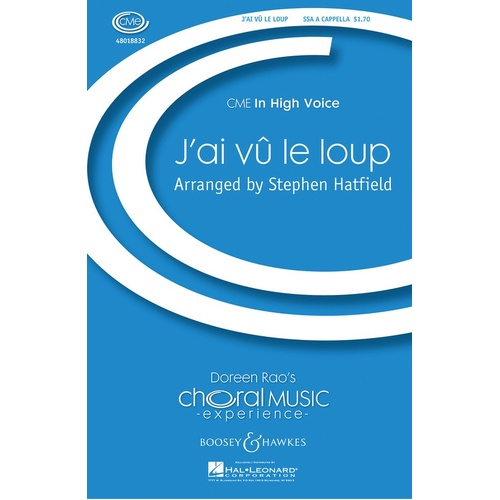 J'Ai Vu Le Loup SSA A Cappella (Octavo)
