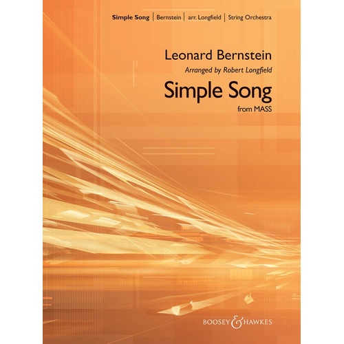 Simple Song From Mass So3-4 (Music Score/Parts)