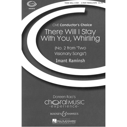 There I Will Stay With You Whiring SATB/2Pt (Octavo)
