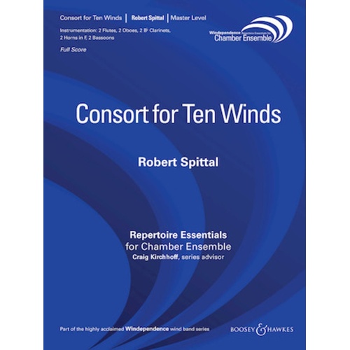 Spittal - Consort For Ten Winds Score/Parts
