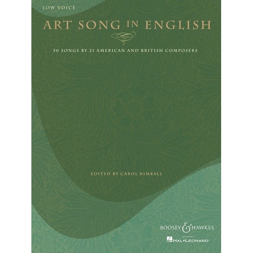 Art Song in English for Low Voice - Boosey & Hawkes, 192 Pages
