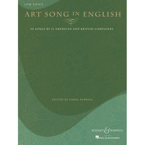 Art Song in English for Low Voice, Boosey & Hawkes, 192 Pages, Vocal Series