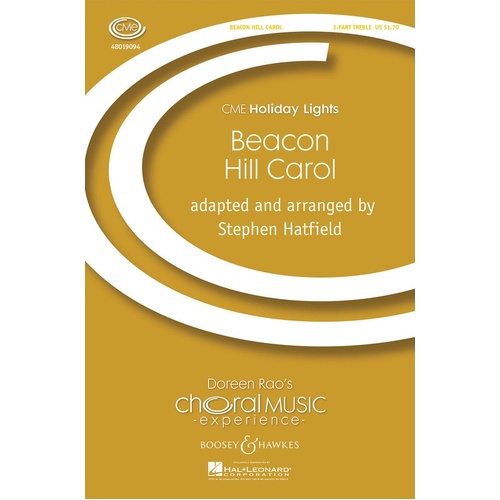 Beacon Hill Carol 3Pt Treble (Octavo)