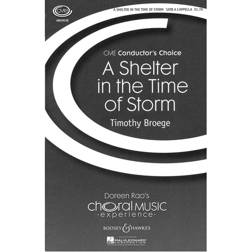 Shelter In The Time Of Storm SATB A Cappella (Octavo)