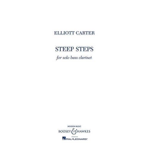 Steep Steps For Solo Bass clarinet (Softcover Book)