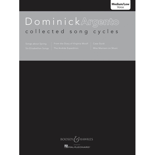 Collected Song Cycles Med Low Voice (Softcover Book)