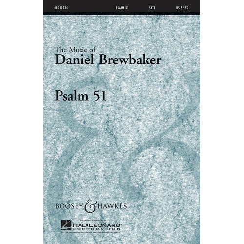 Psalm 51 SATB (Octavo)